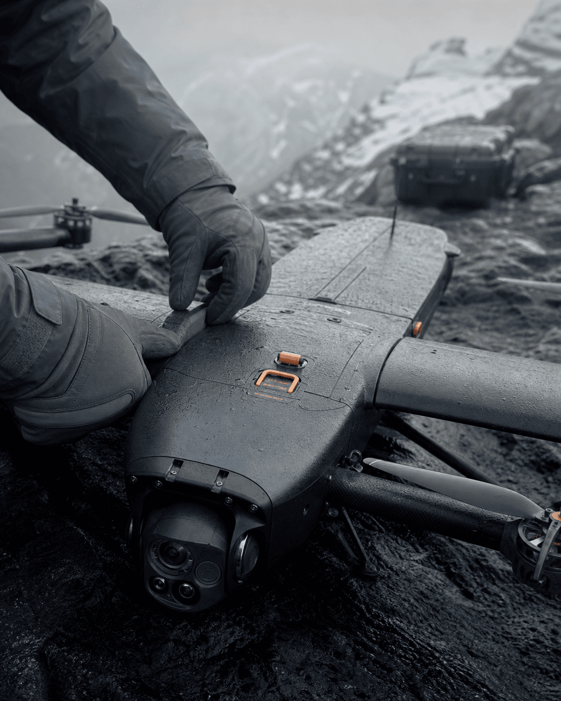FIELDGLASS search drone in low-visibility alpine conditions